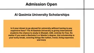 Al Qasimia University Scholarships