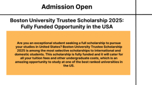 Boston University Trustee Scholarship