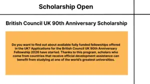 British Council UK 90th Anniversary Scholarship