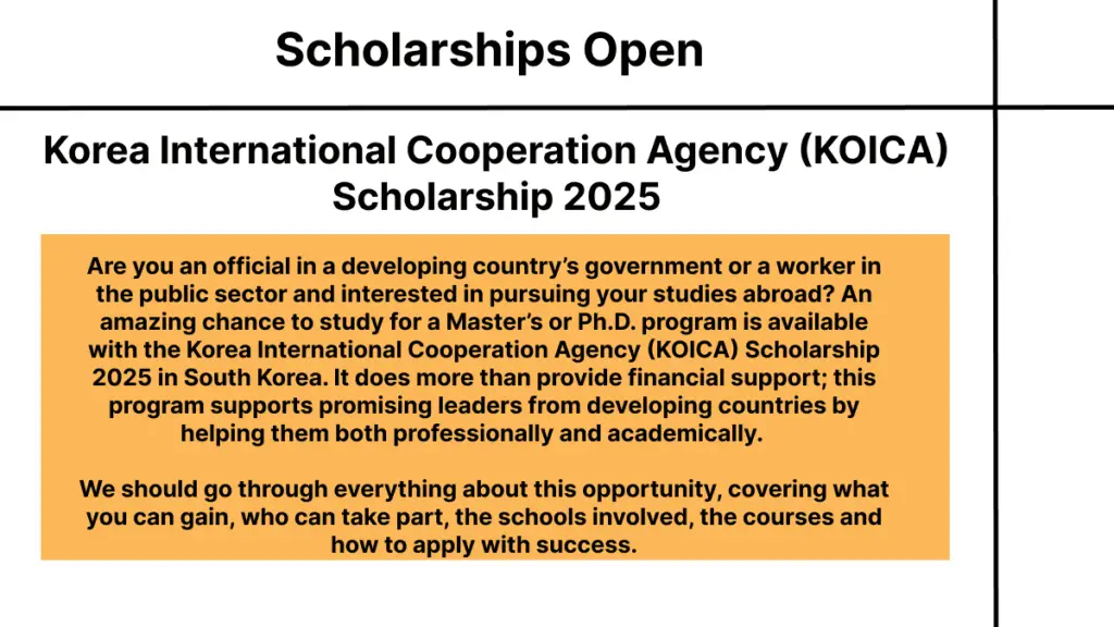 Korea Scholarship 2025