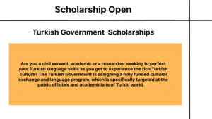 Turkish Government  Scholarships
